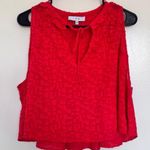IRO Ragnhild Swing Textured Babydoll Tank in Red/Orange Size 6 / 36 Photo 2