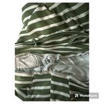 Poof New York Green and White Stripped Spaghetti Jumpsuit Romper in Small Photo 4