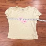 Rue 21 - Butter Yellow Tee with Pink Floral Design Size XL Photo 4