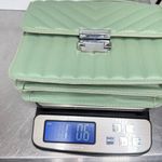 Elegant Sage Quilted Crossbody Bag Green Photo 4