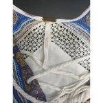 Free People  Floral Boho Hippie Gypsy Striped Lightweight Mini Sun Dress Small Photo 6