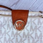 Michael Kors  Fulton beige/tan double zip crossbody bag purse  vegan leather Photo 1