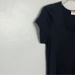 Mossimo Supply Co. Charcoal Short Sleeve Top Black Size M Photo 3