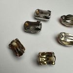 2 Two Tone / 1 Pink & Cream Enamel Clip On Earrings Lot Of 3 Photo 9