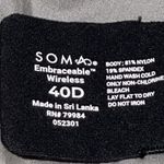 NWT SOMA Embraceable Wireless Full Coverage Bra Black Size 40D Lightly Lined Photo 3