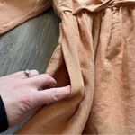 Anthropologie forever that girl linen puff sleeve mini dress coastal cowgirl XS Photo 7