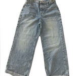 We The Free NWOT Free People  Distressed Palmer Cuff Baggy Denim Jeans Size 29 Photo 0