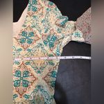 Altar'd State Green and Cream Sundress with Bell Sleeves size Small Photo 6