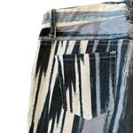 Armani Exchange  womens size 4 brushed stripe black gray teal white skinny jeans Photo 8