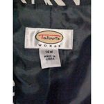 Talbots Woman 14W Silk Wool Blend Zebra Animal Print Jacket Blazer Vintage Photo 2