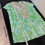 Lilly Pulitzer  Sea breeze Tunic, gauzy Cotton, embroidered, neon colors, XS, NWT Photo 8