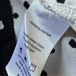 Anthropologie  W5 Black & White Specks Short Sleeve Blouse Small Photo 4