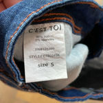 Black Label  Distress Denim Skirt Size Small Photo 2