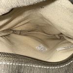 Uchi Gold Splattered Small Canvas Crossbody Equestrian Boho Vintage Wear Purse Brown Photo 5