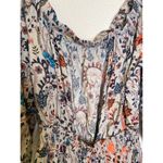 Free People Boho Off the Shoulder Floral Shorts Romper EUC Sz Lg Stretchy Crepe Photo 5