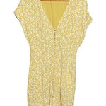Abercrombie & Fitch Abercrombie & Fitch Yellow and White Floral Button Up Dress Size Small Photo 0