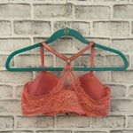 Victoria's Secret Women’s coral lace push-up padded racerback Bra 36D Photo 1