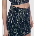 ZARA Women Floral Jacquard Mini skirt /crop Top Set Sz. XS/Sm Blue Bejeweled Photo 1