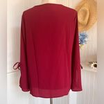 Burgundy Bell Long Sleeve Boho V Photo 2