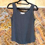 Philosophy black with white polka dot tank. Size Small Photo 0