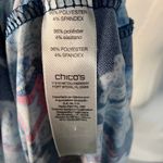 Chico's Paisley Floral 3/4 Sleeve Blouse Womens XL Spring Preppy Bright Photo 12