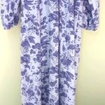 Hill House The Simone Midi Dress Lilac Purple Tonal Floral Medium Photo 7