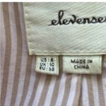 Anthropologie  Elevenses Red Corset Lace Up Trench Coat Photo 9