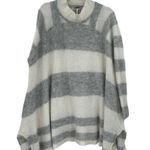 Free People Lafayette Poncho Alpaca Sweater Tunic Top XS/S Striped Mini Dress Photo 1