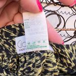 Versace VTG 80s Gianni Italy Silk Leopard Print Wrap Skirt Black Yellow Size II Photo 6