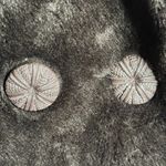 Vintage 70s Double Breasted Faux Fur Coat Large Buttons Pockets Orange Lining Brown Photo 2