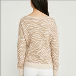 Abercrombie & Fitch NWOT Zebra Print Scoop Neck Sweater Photo 5