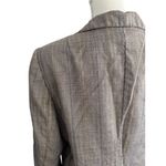 ESCADA Vintage Brown Patterned Wide Lapel Blazer Jacket Size 44 Photo 5