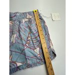 Cynthia Rowley Linen Blend Leaf Print Shorts Blue Purple XS NWT Photo 1