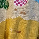 Quacker Factory The Vintage Beach Embroidered Short Sleeve Sweater Size XS Photo 2