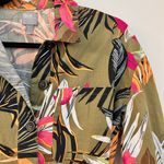 ASOS  Long Sleeve Utility Tropical Print Jumpsuit Size 6 Photo 4