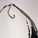 Elegant Black Seed Bead Beaded Boho Multi Strand Statement Necklace Photo 3