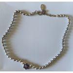 Guess ‎ Purple Flower Necklace Photo 0