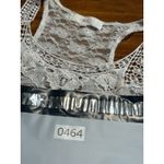 White Lace Tank Top Large WR L Racerback Shirt Blouse Photo 7