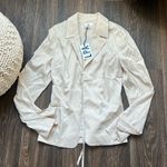 LPA Franca Tie Front Blazer Top in Bone Photo 0