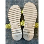 Marc Fisher Jaime Lime Green Flat Espadrille Slip On Sandal Size 7 Photo 4