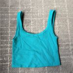 NIKIBIKI  Turquoise Ribbed Tank Top Photo 1