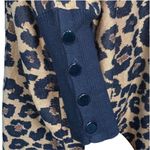 Anne Klein Womens Poncho Sweater Animal Print Turtleneck Pullover Knit XXS Photo 7