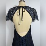 For Love & Lemons New!‎  Lyla Midnight Blue Lace Mini Dress Cut Out Back Medium Photo 8