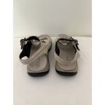 Clarks  Springer Sandals Womens Size 7 Beige Leather 3 Straps Mushroom Comfort Photo 4