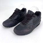 Nike Womens Air Max 1 Lux Logo Prints 2018 Round Toe Sneaker Shoes Purple Size 6 Photo 1