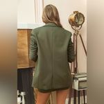 Cupshe x JoJo Olive Green Longline Blazer Photo 5