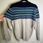 J.Crew | Blue Grey Crewneck Sweater Isle Medium Photo 3