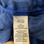 Soft Surroundings  Women's Royal Blue Velvet‎ Pixel Long Sleeve Blouse XL Photo 6