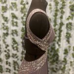 Adrianna Papell Lavender Grey Floor Length Gown Photo 10