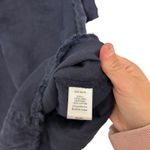 Michael Stars Navy Blue Linen Long Sleeve Dress Sz S Photo 3